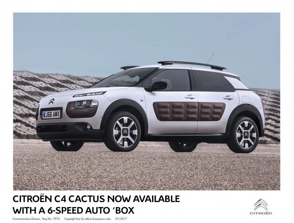 CITROËN C4 CACTUS NOW AVAILABLE WITH A 6-SPEED AUTO 'BOX