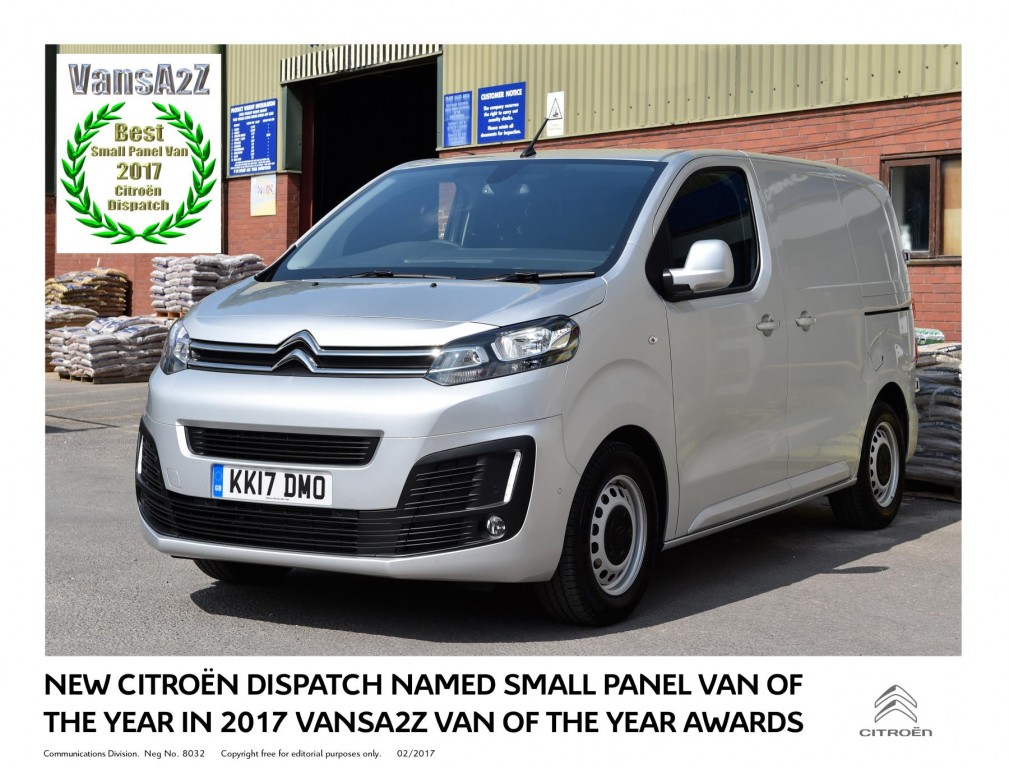 New Citroën Dispatch named small Panel Van of the Year