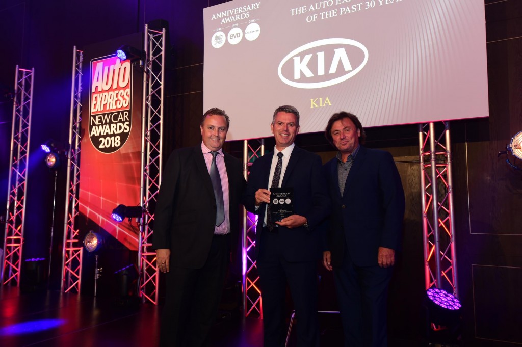 KIA NAMED COMPANY OF THE LAST 30 YEARS AT AUTO EXPRESS NEW CAR AWARDS 2018