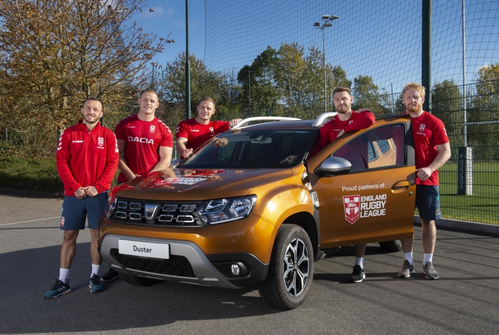 ENGLAND RUGBY LEAGUE PLAYERS GEAR UP FOR NEW ZEALAND SERIES IN ALL-NEW DACIA DUSTERS